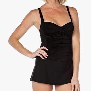 Rose Marie Reid Women’s Sweetheart One Piece Swim Dress S Black